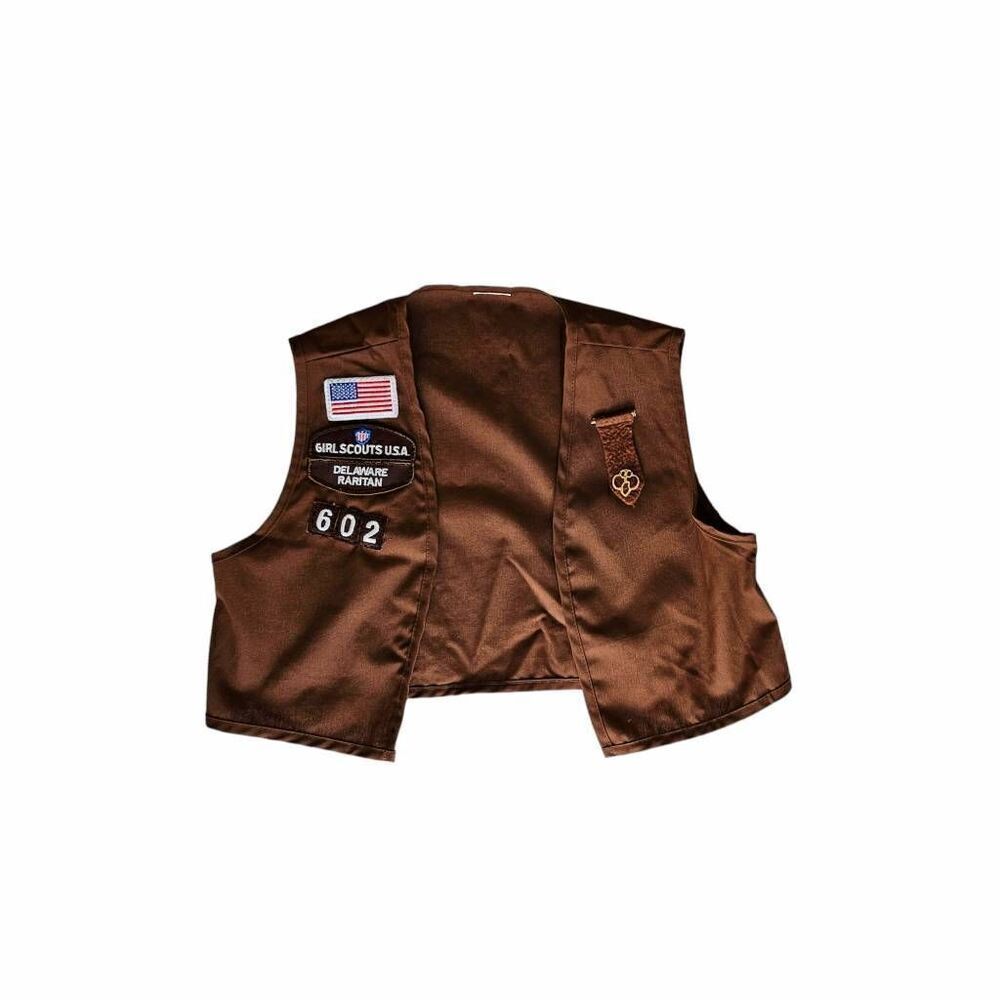 vintage girl scouts brownie vest
